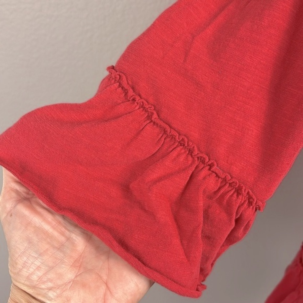 Matilda Jane Coral Red Ruffle Peplum Tunic - Picture 9 of 12